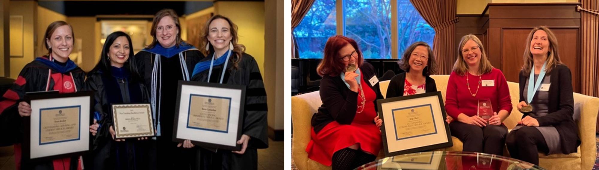 Faculty Members with their Awards